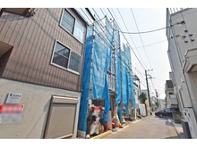 【東京都/大田区千鳥】大田区千鳥二丁目新築戸建　一号棟 建築中の外観