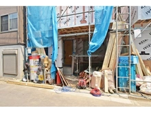 【東京都/大田区千鳥】大田区千鳥二丁目新築戸建　一号棟 建築中の外観