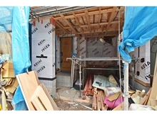 【東京都/大田区千鳥】大田区千鳥二丁目新築戸建　一号棟 建築中の外観