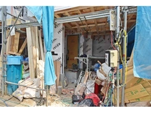 【東京都/大田区千鳥】大田区千鳥二丁目新築戸建　二号棟 建築中の外観
