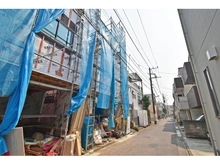 【東京都/大田区千鳥】大田区千鳥二丁目新築戸建　二号棟 建築中の外観