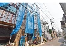【東京都/大田区千鳥】大田区千鳥二丁目新築戸建　二号棟 建築中の外観