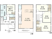 【愛知県/名古屋市西区上名古屋】プレサンスアージュ西区上名古屋3号地 間取り図