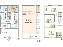 【愛知県/名古屋市西区上名古屋】プレサンスアージュ西区上名古屋4号地 間取り図
