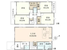 【神奈川県/横浜市磯子区岡村】磯子区岡村1期　新築戸建て　1号棟 間取り図