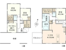【神奈川県/横浜市中区豆口台】中区豆口台V 新築戸建て 間取り図