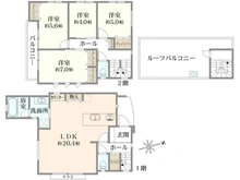 【神奈川県/横浜市南区中里】南区中里4丁目　新築戸建て 間取り図
