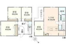 【神奈川県/横浜市中区本牧元町】中区本牧元町 戸建て 間取り図