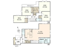 【神奈川県/横浜市磯子区杉田】磯子区杉田7丁目　新築戸建て 間取り図