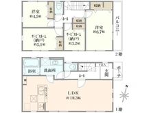 【神奈川県/横浜市南区永田台】南区永田台　新築戸建て　2号棟 間取り図
