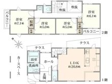 【神奈川県/横浜市鶴見区上末吉】鶴見区上末吉4丁目新築戸建　A号棟 間取り図