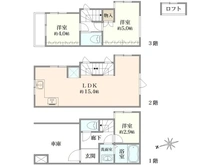 【東京都/新宿区原町】新宿区原町1丁目　中古戸建 間取り図