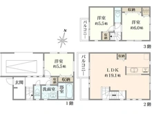 【東京都/北区神谷】北区神谷3丁目 中古一戸建て 間取り図