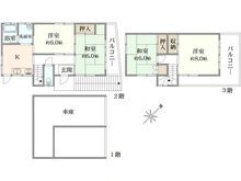 【東京都/北区赤羽西】北区赤羽西4丁目 中古一戸建て 間取り図