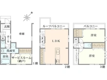 【東京都/北区志茂】北区志茂2丁目 中古戸建 間取り図