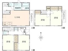 【東京都/板橋区舟渡】板橋区舟渡2丁目　中古戸建 間取り図