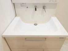 【東京都/北区赤羽北】北区赤羽北3丁目新築戸建　3号棟 洗面室：洗面化粧台