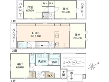 【東京都/北区赤羽北】北区赤羽北3丁目新築戸建　3号棟 間取り図