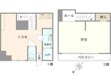 【東京都/北区豊島】北区豊島6丁目　中古一戸建て　1号棟 間取り図