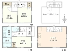 【東京都/足立区千住元町】足立区千住元町　新築戸建 間取り図