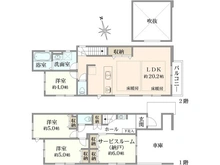 【東京都/足立区東六月町】足立区東六月町　新築戸建 間取り図