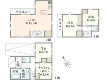 【東京都/北区志茂】北区志茂3丁目　D棟 間取り図