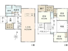 【東京都/世田谷区野毛】世田谷区野毛1丁目　新築戸建 間取り図