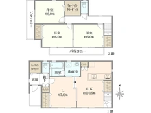【埼玉県/和光市新倉】和光市新倉2丁目新築戸建　1号棟 間取り図