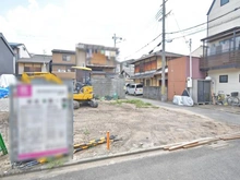 【京都府/京都市中京区聚楽廻松下町】京都市中京区聚楽廻松下町　新築戸建C号棟 現地（建築前）：全3区画（南側の区画）