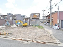 【京都府/京都市中京区聚楽廻松下町】京都市中京区聚楽廻松下町　新築戸建C号棟 現地（建築前）：全3区画（南側の区画）