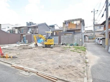 【京都府/京都市中京区聚楽廻松下町】京都市中京区聚楽廻松下町　新築戸建C号棟 現地（建築前）：全3区画（南側の区画）