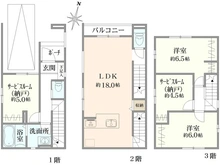 【京都府/京都市上京区戌亥町】京都市上京区戌亥町　新築戸建て 間取り図