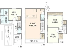 【京都府/京都市山科区音羽初田町】京都市山科区音羽初田町　新築戸建て 間取り図