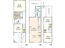 【京都府/京都市中京区西ノ京伯楽町】京都市中京区西ノ京伯楽町　新築戸建て 間取り図