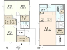 【兵庫県/神戸市垂水区小束山】神戸市垂水区小束山2丁目1号地　新築戸建て 間取り図