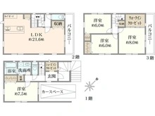 【兵庫県/神戸市中央区野崎通】【新築戸建】神戸市中央区野崎通2丁目　C号地 間取り図