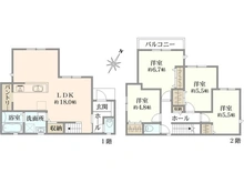 【神奈川県/横浜市神奈川区西寺尾】神奈川区西寺尾4丁目　新築戸建　2号棟（全2棟） 間取り図