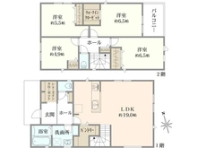【神奈川県/横浜市港北区大曽根台】港北区大曽根台　新築戸建　2号棟（全2棟） 間取り図