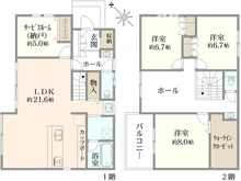 【神奈川県/横浜市旭区都岡町】横浜市旭区都岡町　中古戸建 間取り図