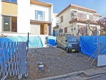 【神奈川県/横浜市緑区いぶき野】緑区いぶき野　新築戸建 建築中の外観