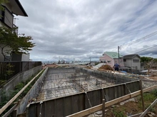 【神奈川県/横浜市中区滝之上】中区滝之上　新築戸建1号棟(全2棟) 建築中の外観：全2棟