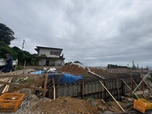 【神奈川県/横浜市中区滝之上】中区滝之上　新築戸建2号棟(全2棟) 建築中の外観：全2棟
