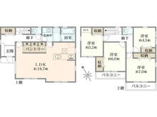 【神奈川県/横浜市泉区弥生台】泉区弥生台　新築戸建 間取り図