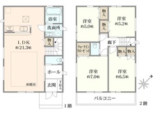【神奈川県/横浜市磯子区洋光台】磯子区洋光台3丁目　新築戸建　2号棟 間取り図