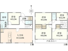 【神奈川県/横浜市瀬谷区阿久和西】瀬谷区阿久和西2丁目　中古戸建 間取り図