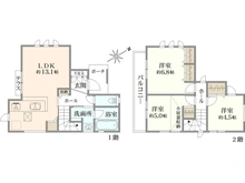 【神奈川県/横浜市旭区中沢】旭区中沢1丁目　新築戸建 間取り図