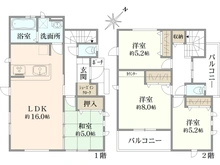 【神奈川県/横浜市瀬谷区阿久和東】瀬谷区阿久和東4丁目　新築戸建 間取り図