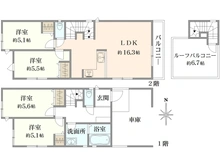 【神奈川県/横浜市南区三春台】横浜市南区三春台　新築戸建C号棟(全3棟) 間取り図