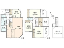 【神奈川県/横浜市泉区新橋町】泉区新橋町　新築戸建　16号棟（全16棟） 間取り図