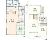 【神奈川県/横浜市港南区野庭町】横浜市港南区野庭町　新築戸建5号棟(全10棟) 間取り図